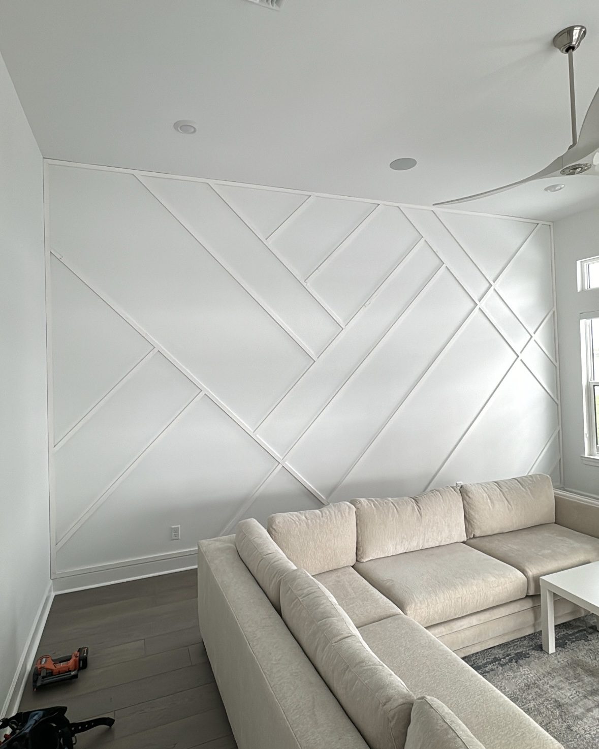 Ceilings & Accent Walls — Angled Rectangles by Trim Views Carpentry