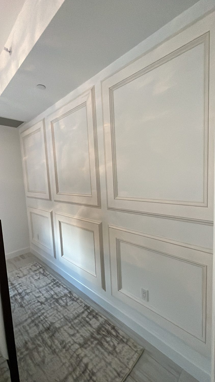 Ceilings & Accent Walls — Six Boxes Behind Headboard by Trim Views Carpentry