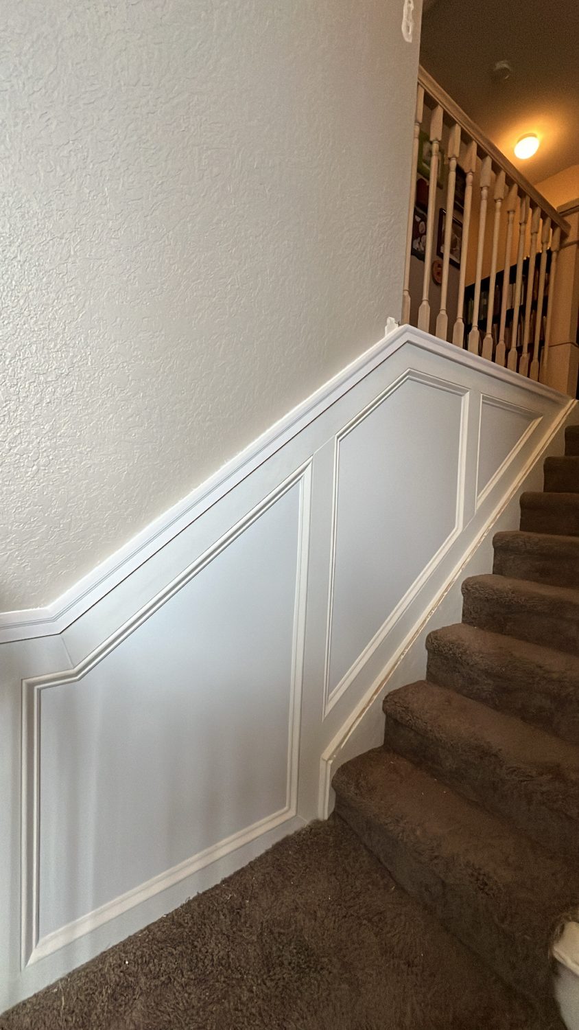 Ceilings & Accent Walls — Stair Wainscoting by Trim Views Carpentry