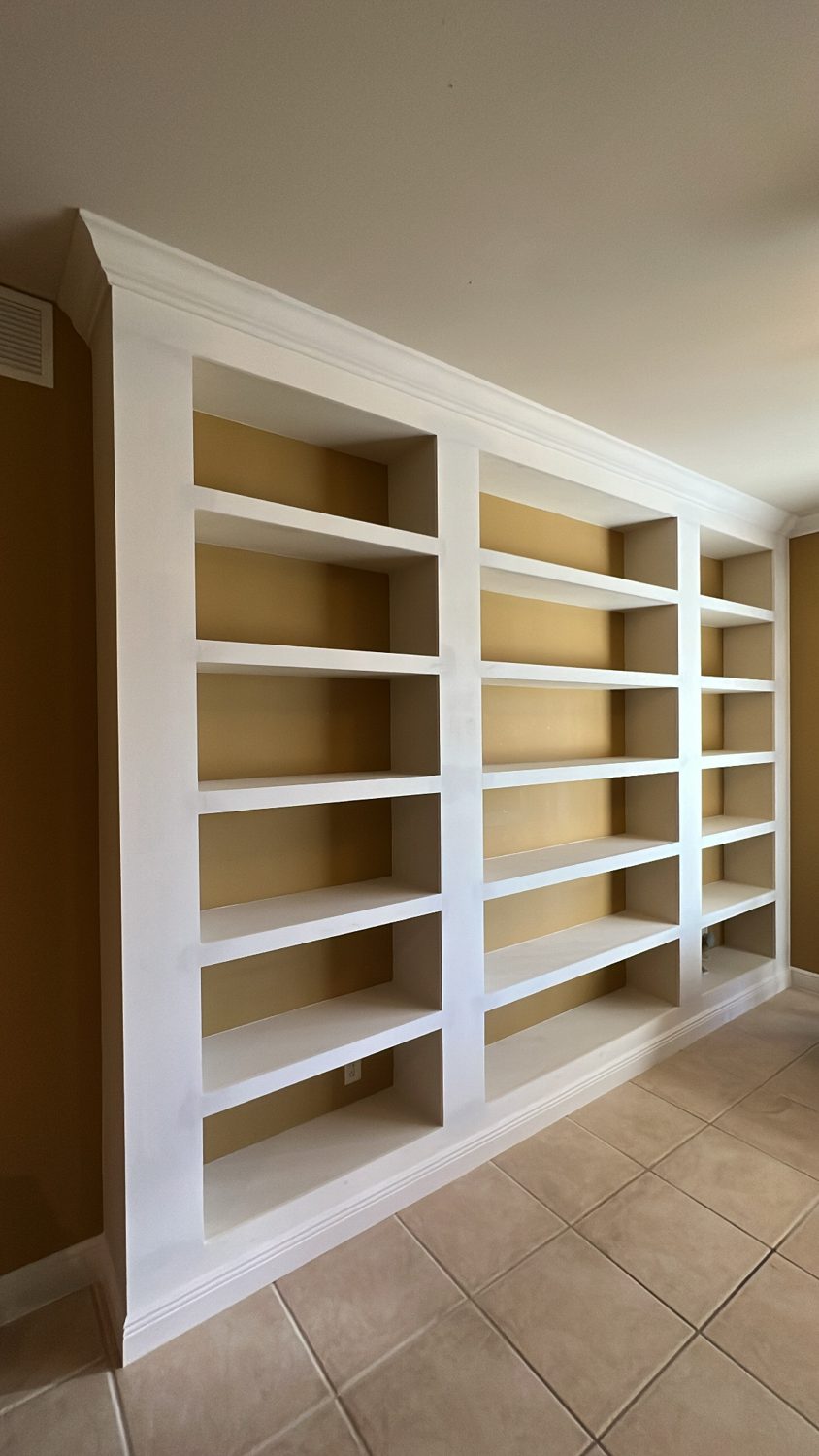 Built-Ins — Library Shelves by Trim Views Carpentry